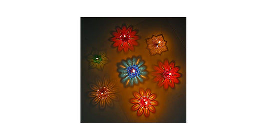 3D Reflection Rangoli Diya (Reusable)