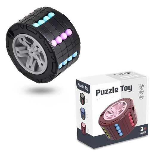 3D Cylinder Magic Bean Cylinder Rotate and Slide Puzzle Toy