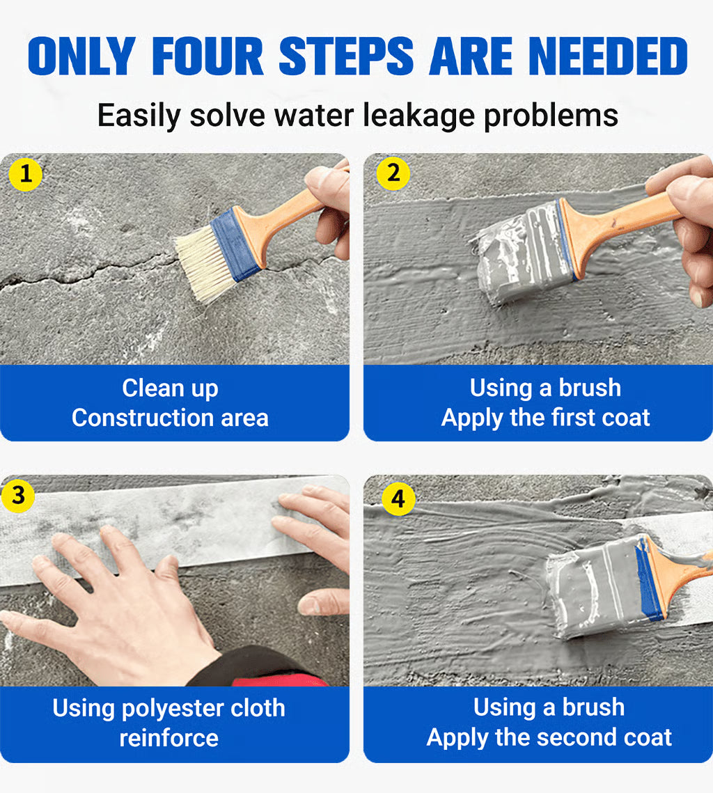 Waterproof Coating Exterior Wall Roof Leak Repair