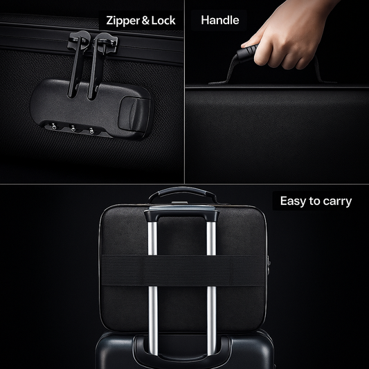 Luxury Waterproof Portable Document Organizer – Secure & Stylish Travel Storage (Assorted Colors)