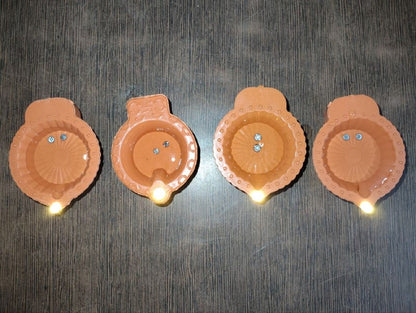 Traditional Diya with Water Sensor LED
